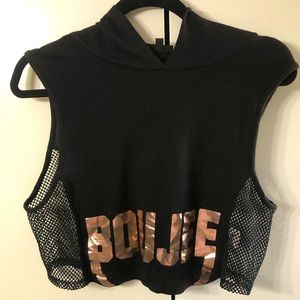 Muscle sleeve crop top (Boujee)